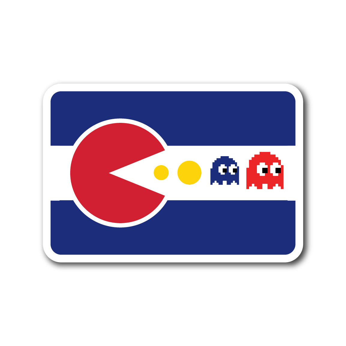Colorado Flag - PacMan Ghosts
