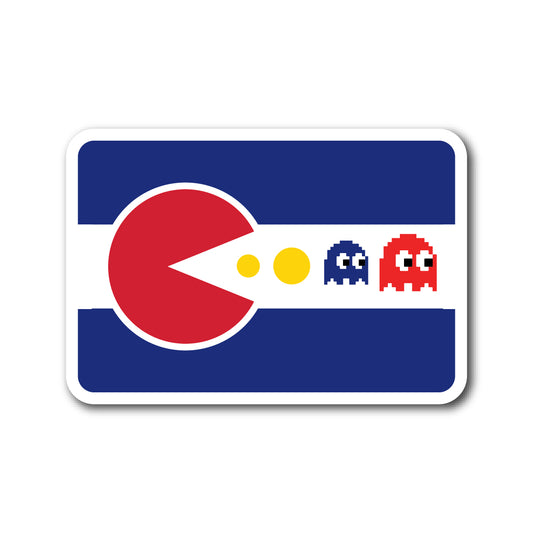 Colorado Flag - PacMan Ghosts
