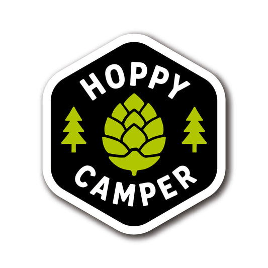 Hoppy Camper Badge - Black