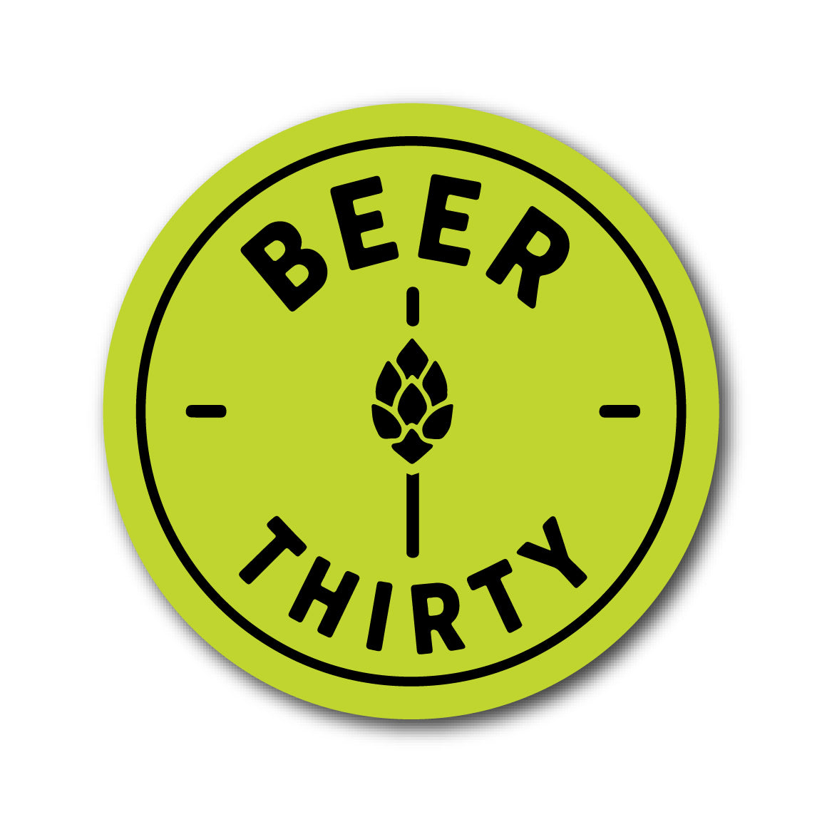 Beer Thirty Clock - Green
