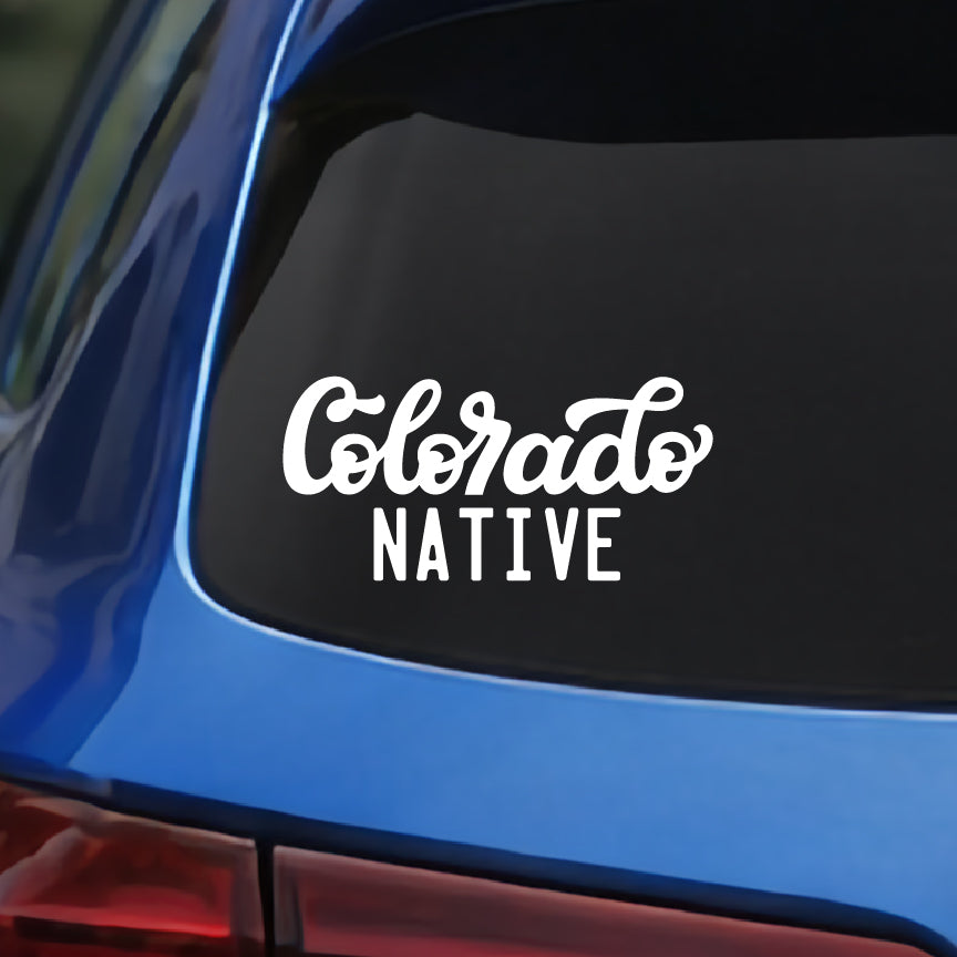 Vinyl - Colorado Text - Native